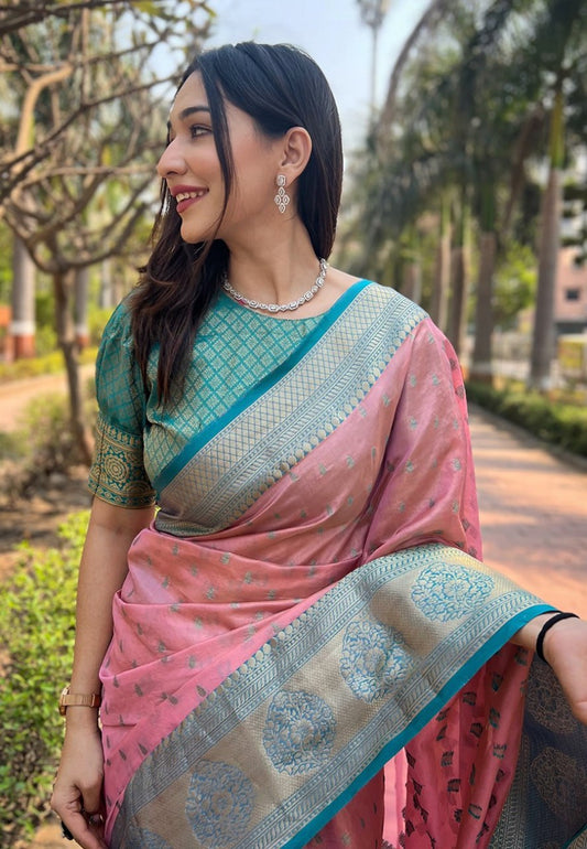 KASHVI ZARI TISSUE SAREE