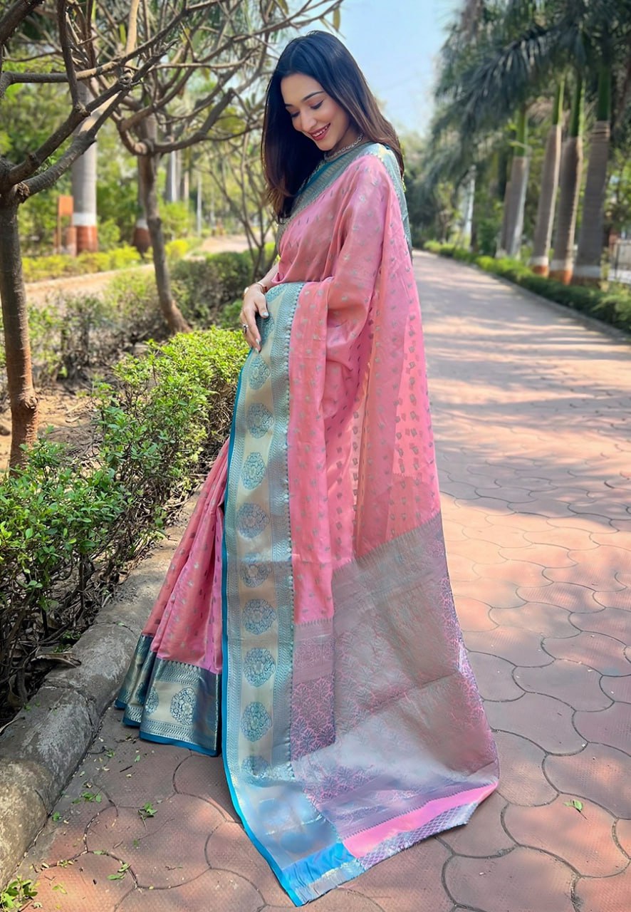 KASHVI ZARI TISSUE SAREE