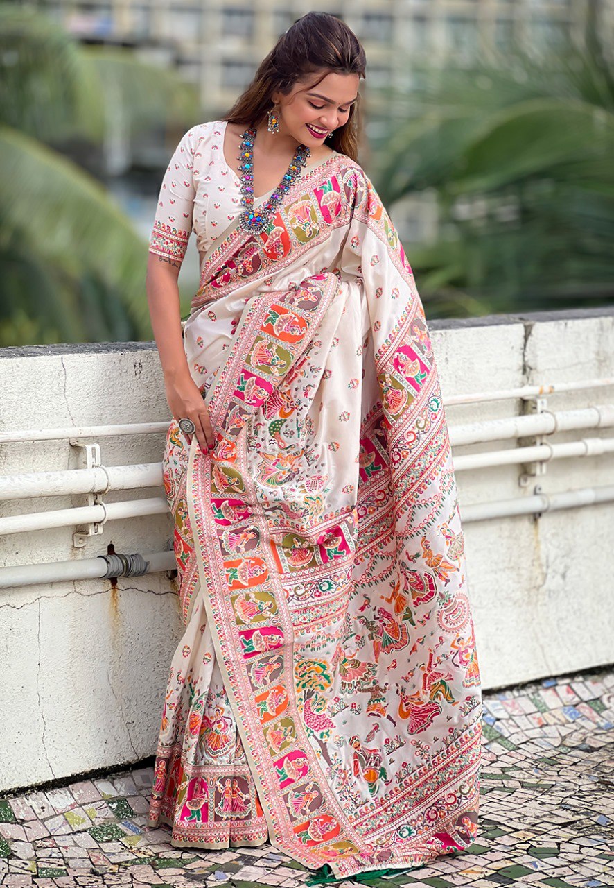 JASMINE PASHMINA SAREE