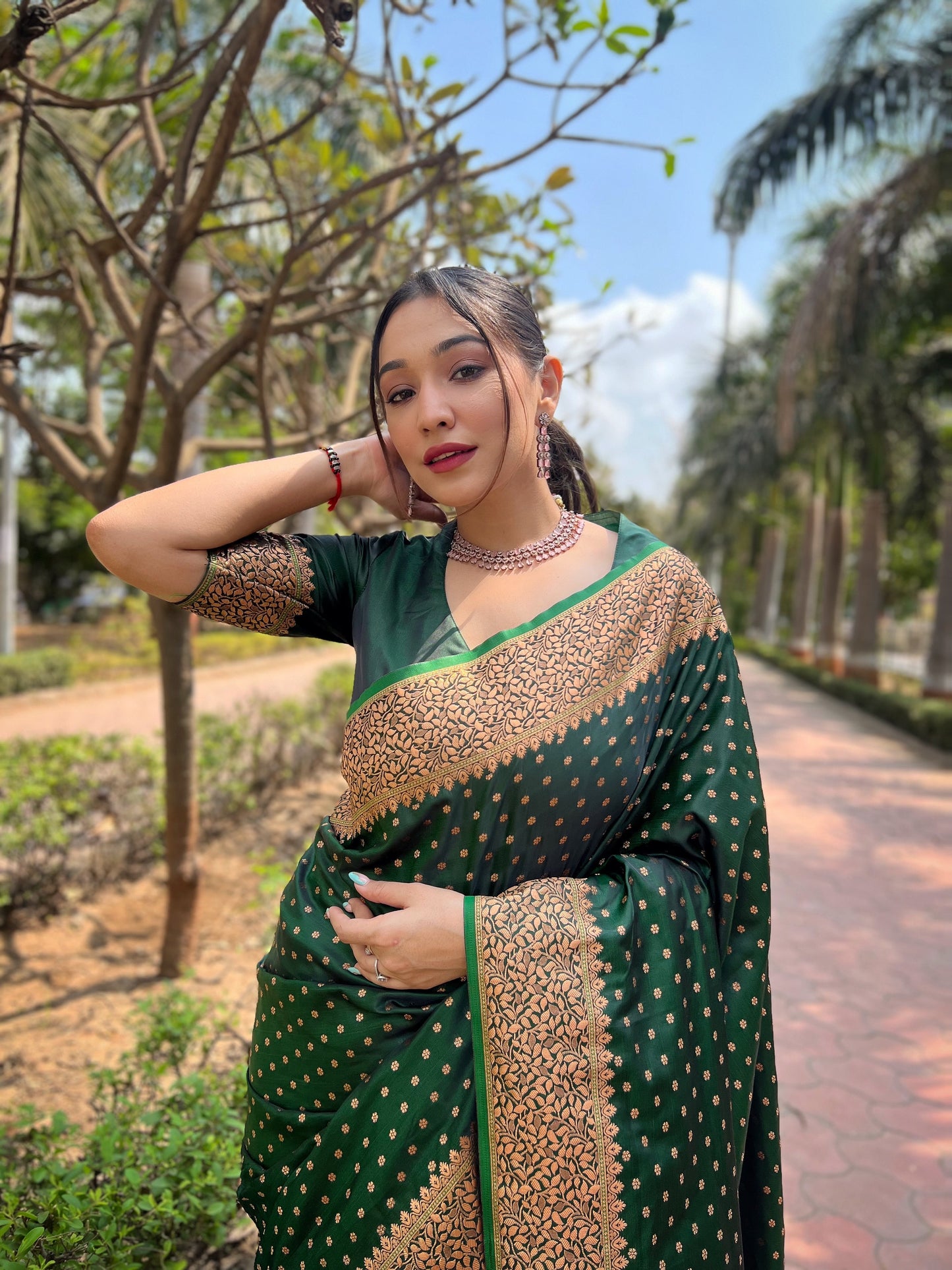 INAAYA KATAN SILK SAREE