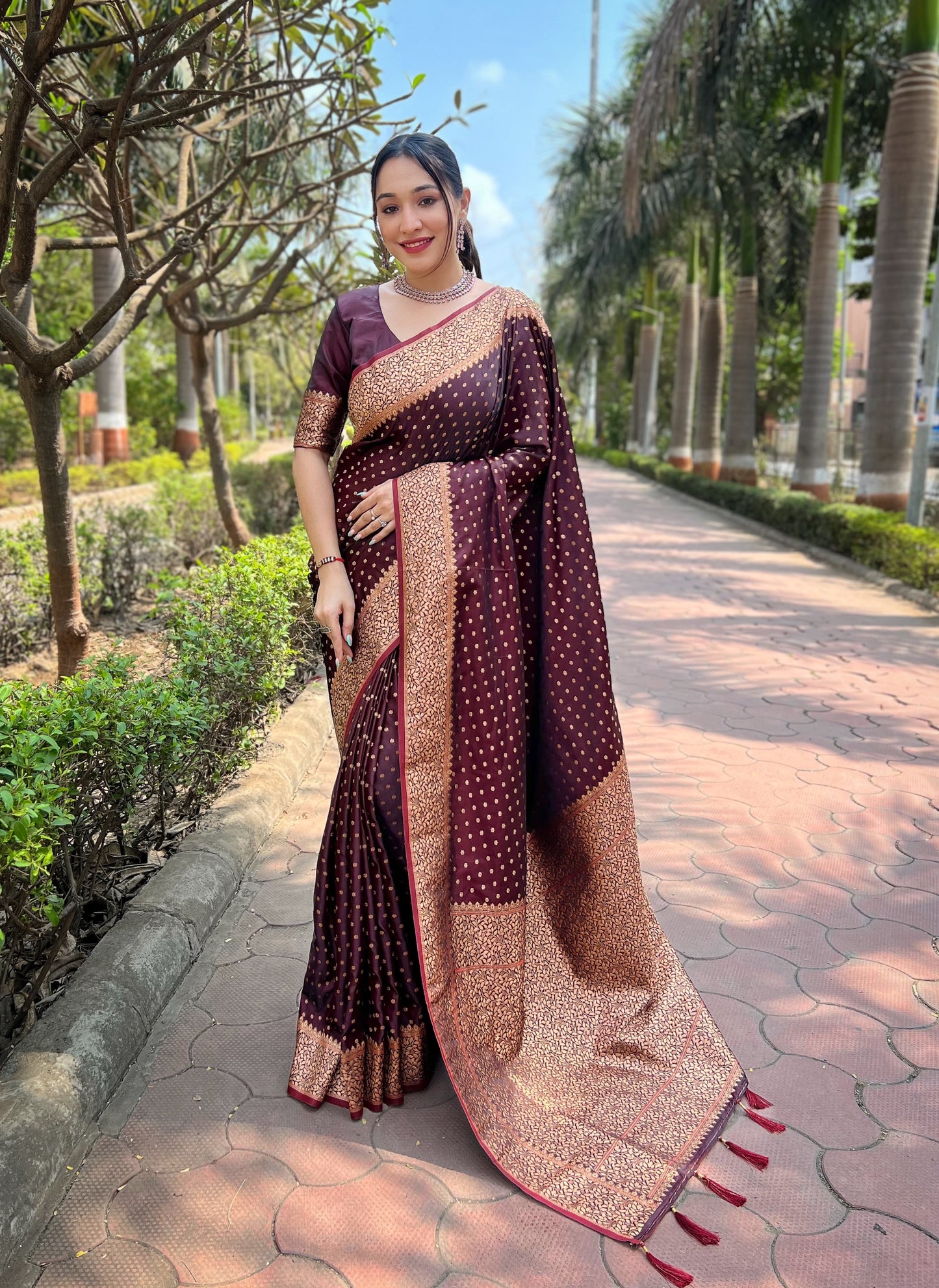 INAAYA KATAN SILK SAREE