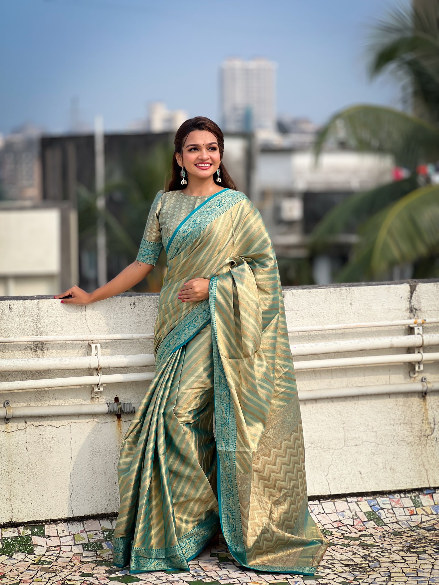 AMAYA ZARI TISSUE SAREE
