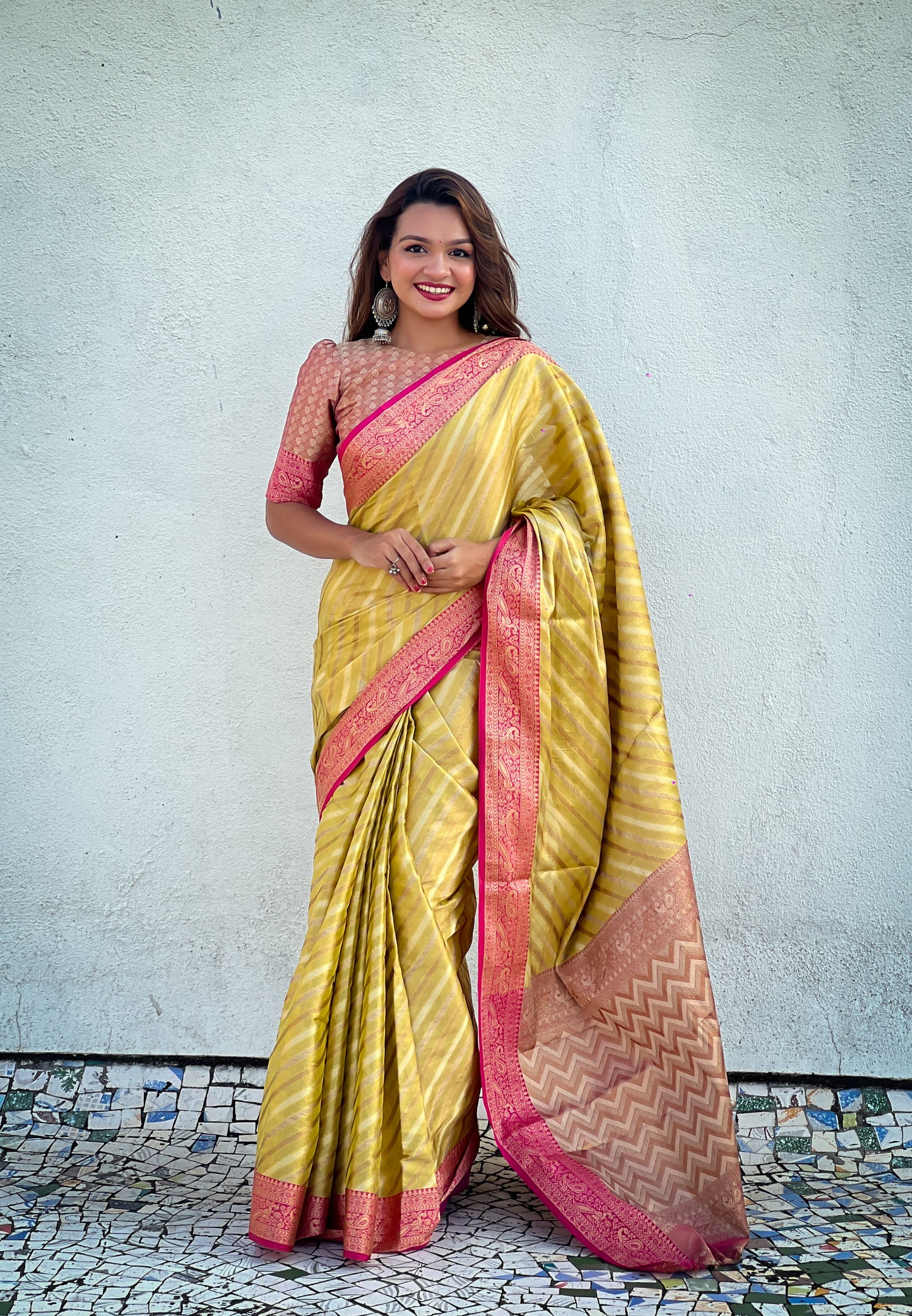 AMAYA ZARI TISSUE SAREE