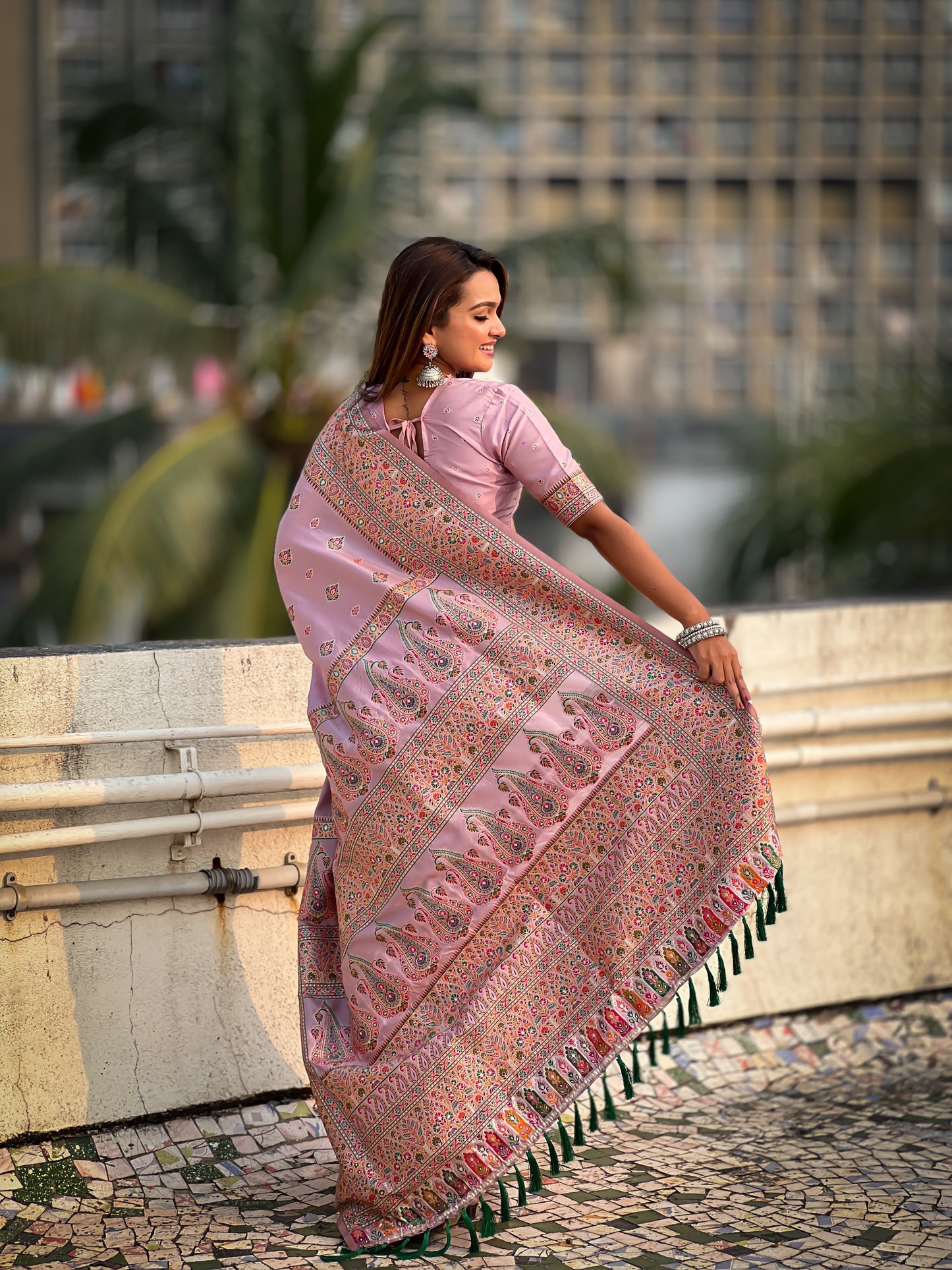 JASMINE PASHMINA SAREE