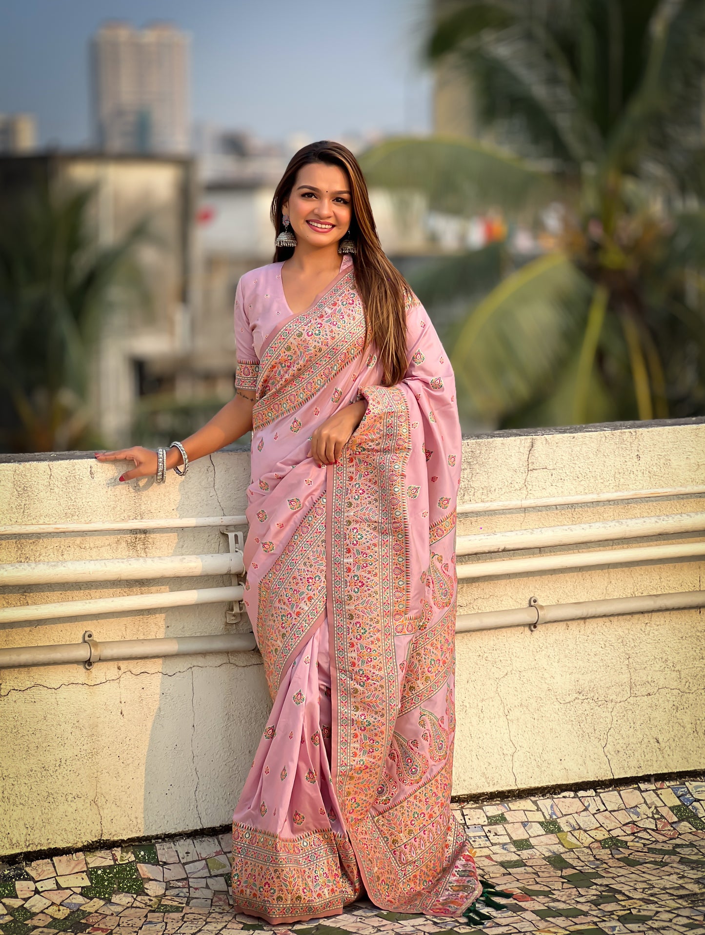 JASMINE PASHMINA SAREE