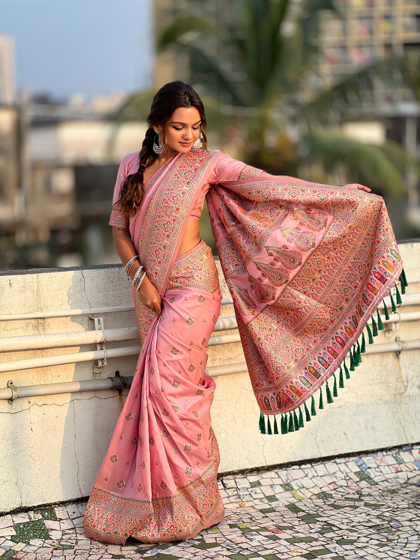 JASMINE PASHMINA SAREE