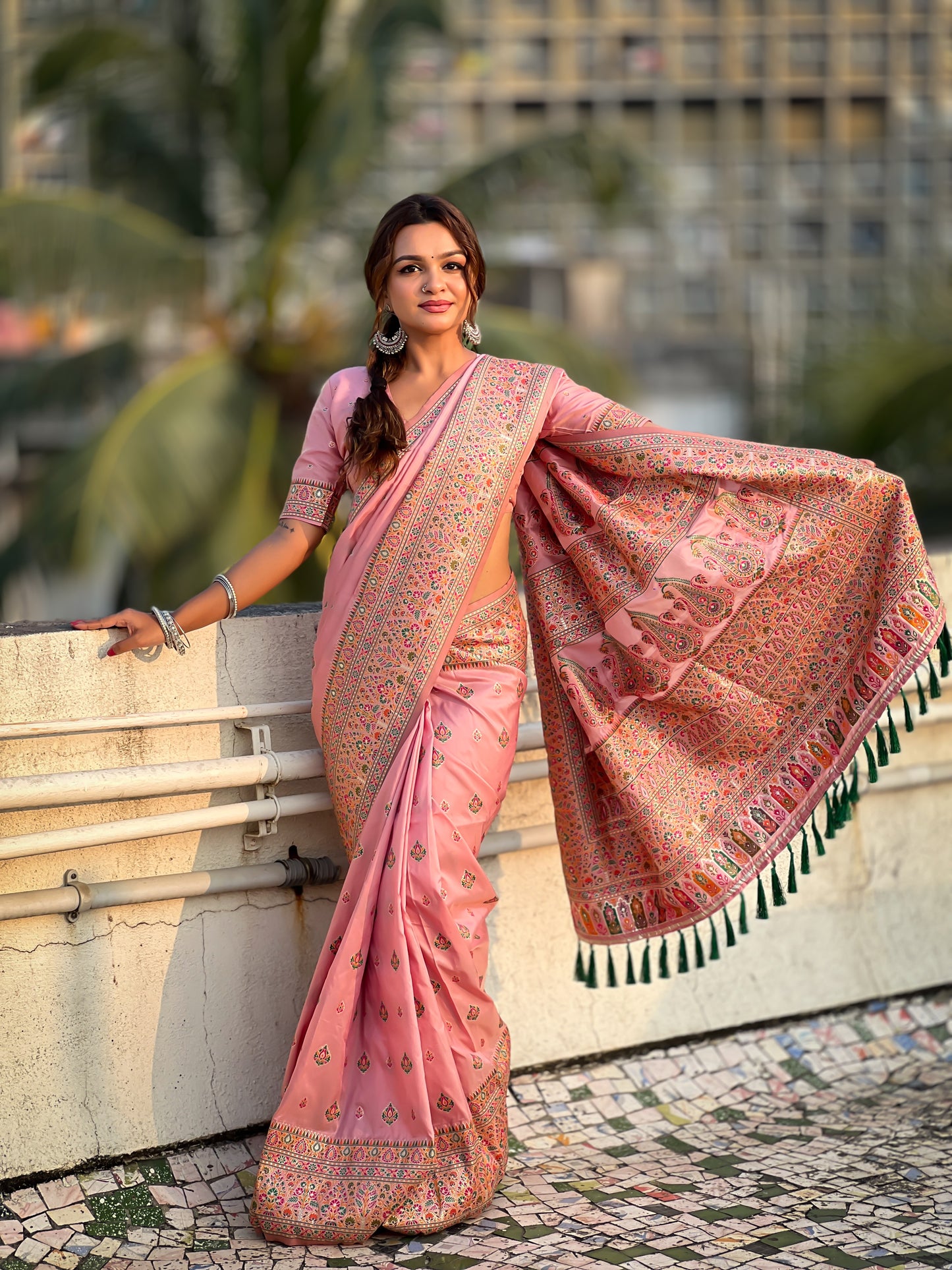 JASMINE PASHMINA SAREE