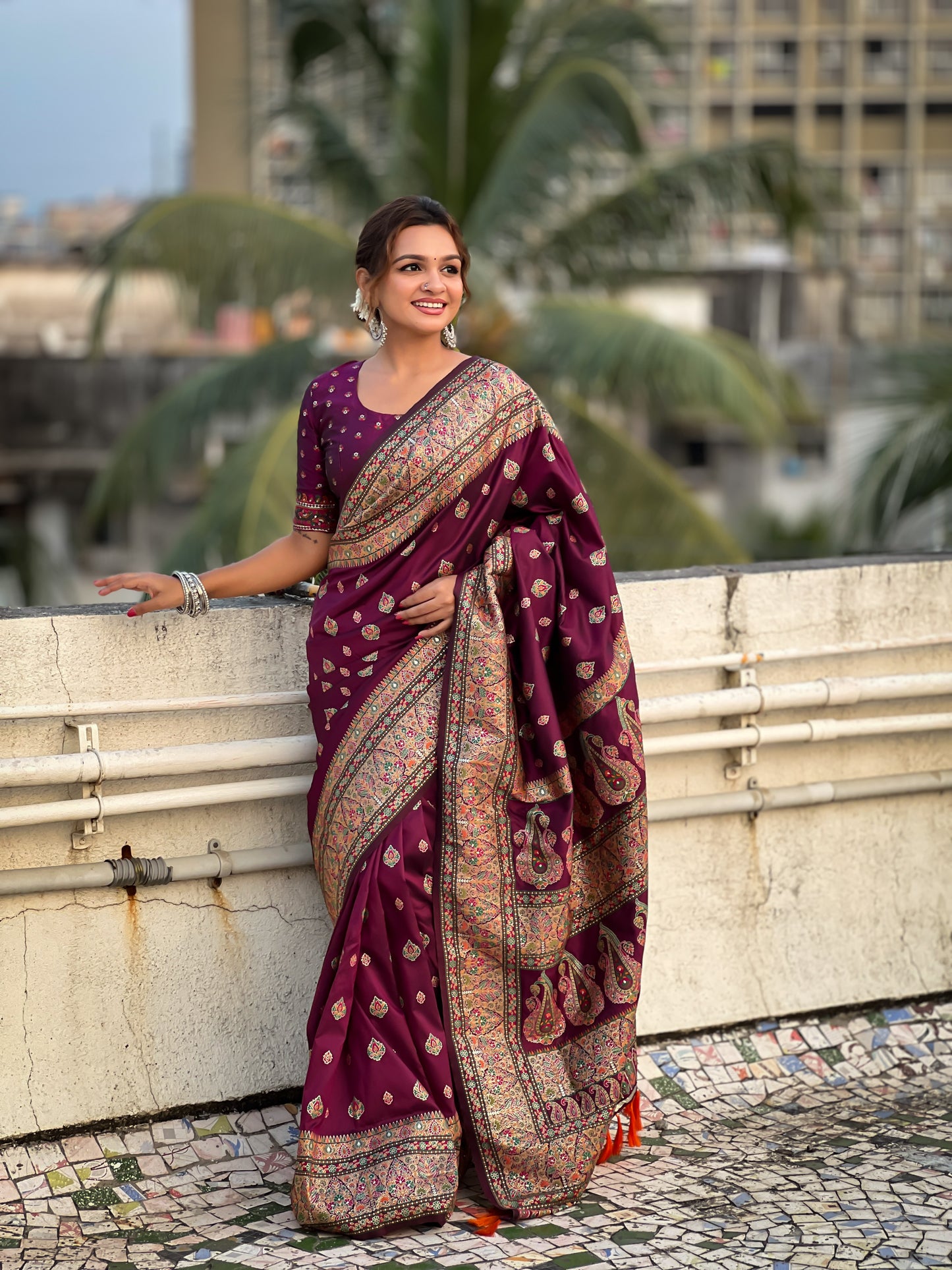JASMINE PASHMINA SAREE