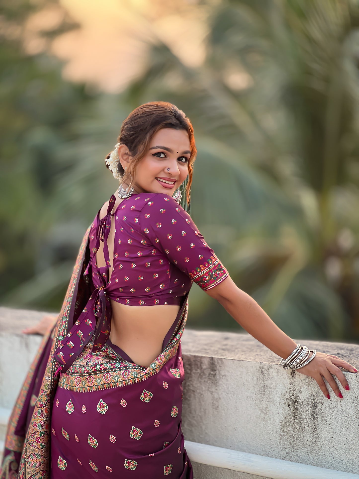 JASMINE PASHMINA SAREE