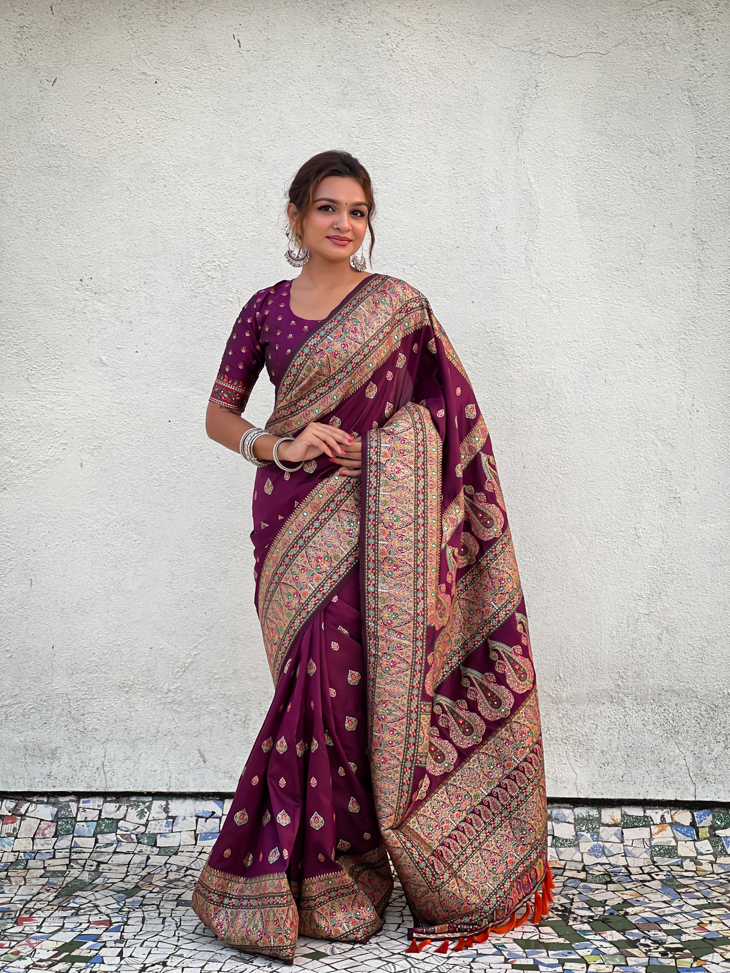 JASMINE PASHMINA SAREE