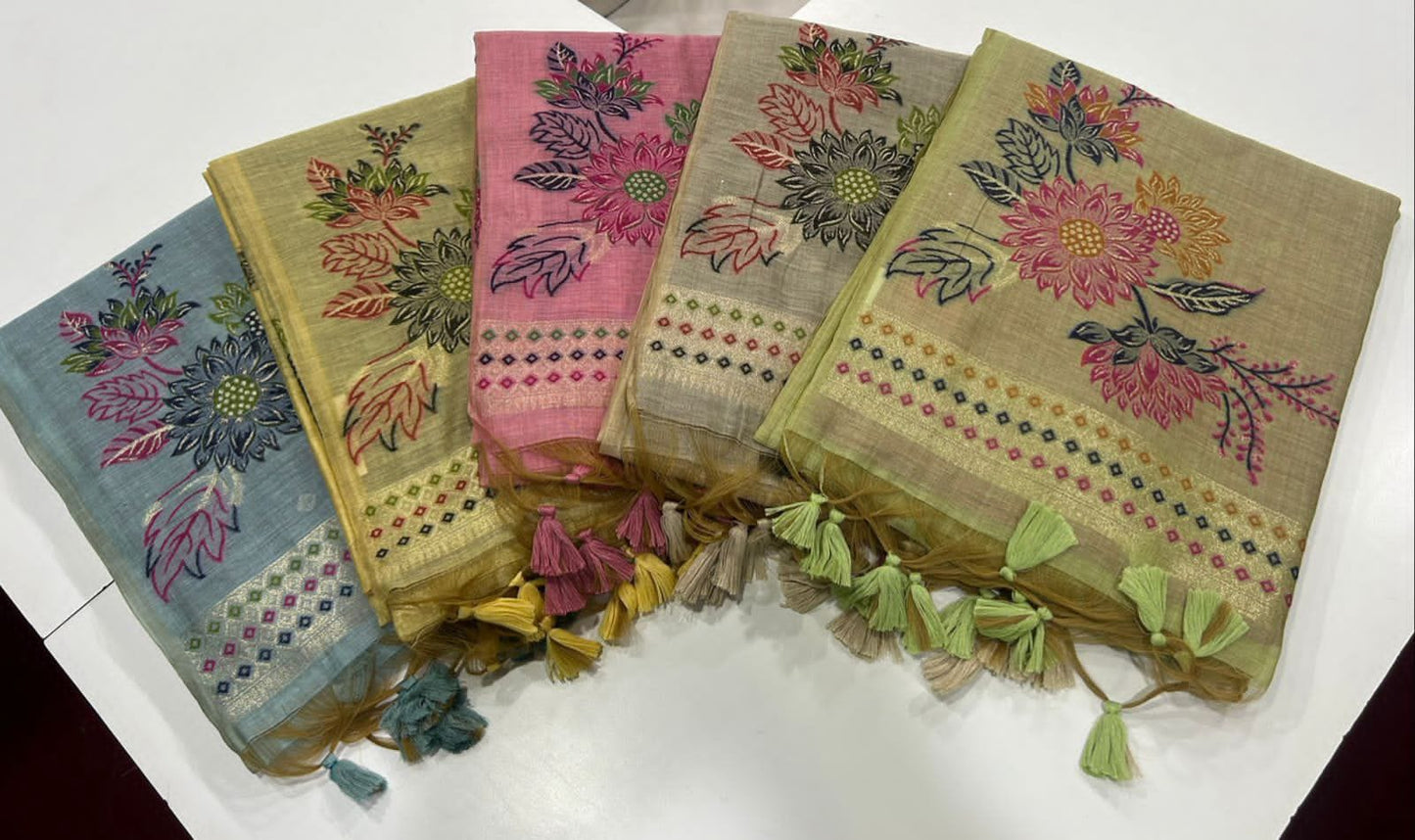 VAMIKA MUGA COTTON SAREE