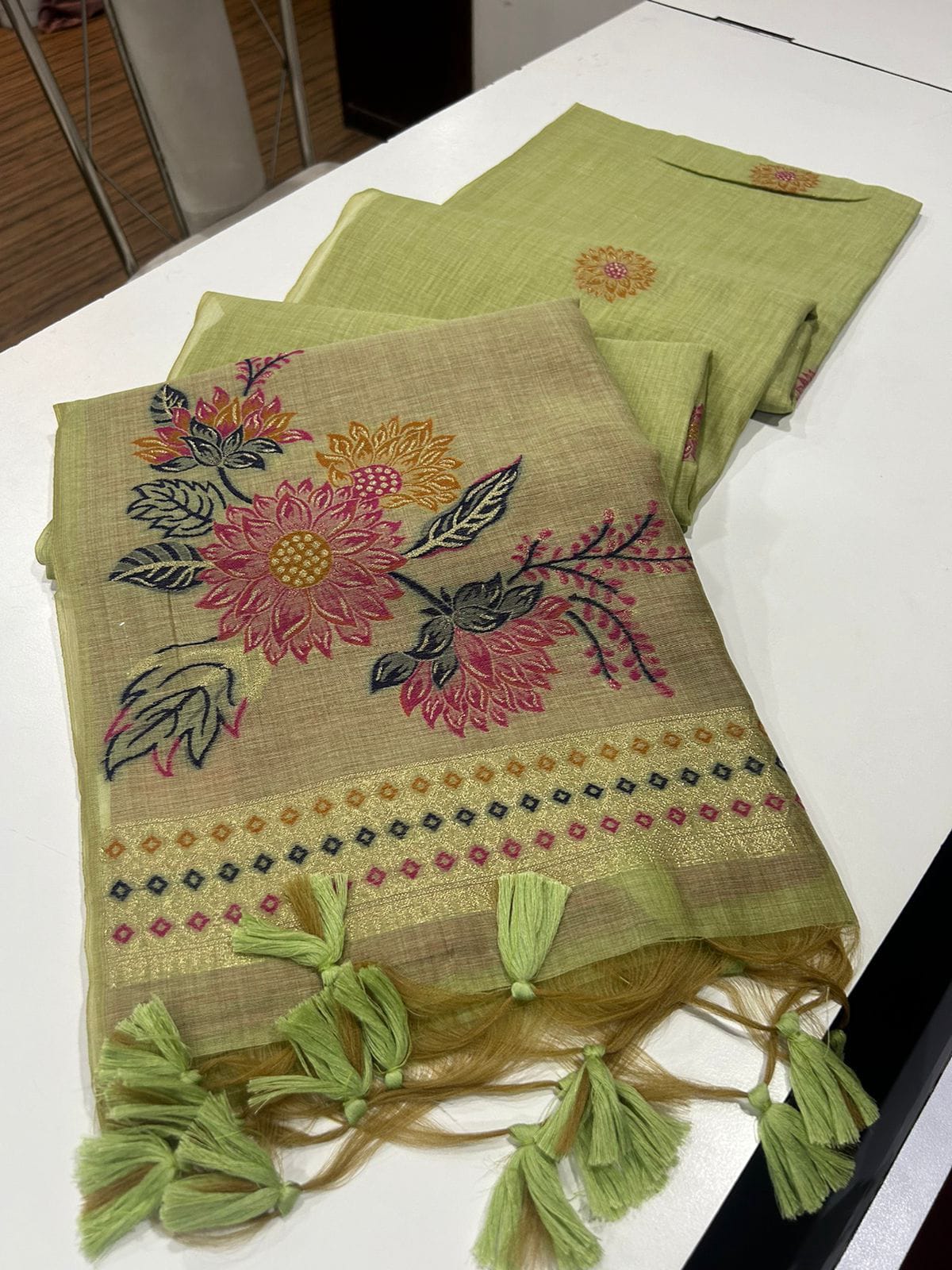VAMIKA MUGA COTTON SAREE