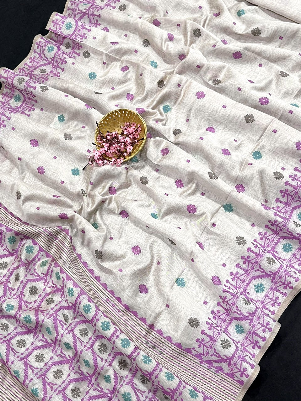 VAMIKA MUGA COTTON SAREE