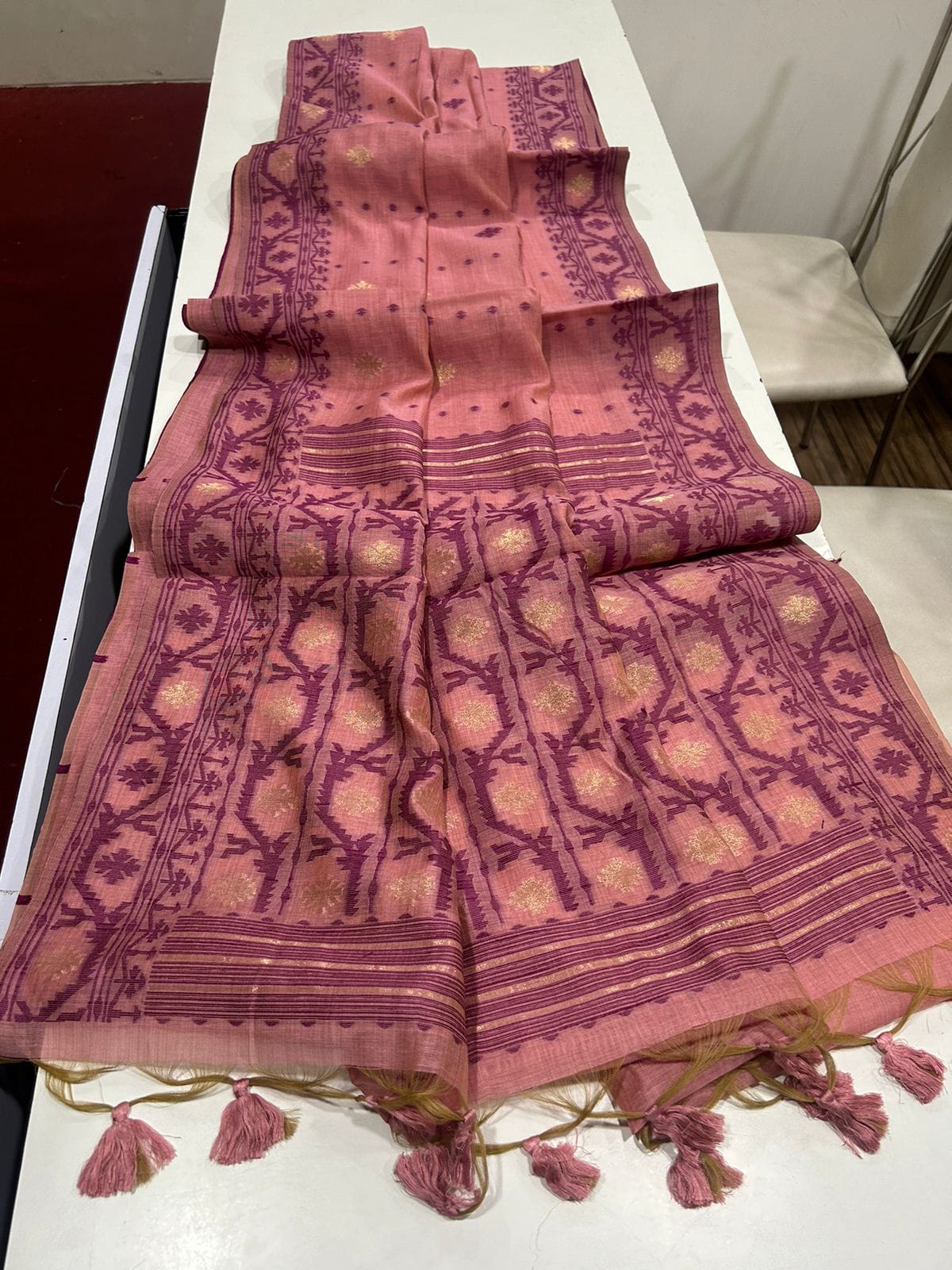 VAMIKA MUGA COTTON SAREE