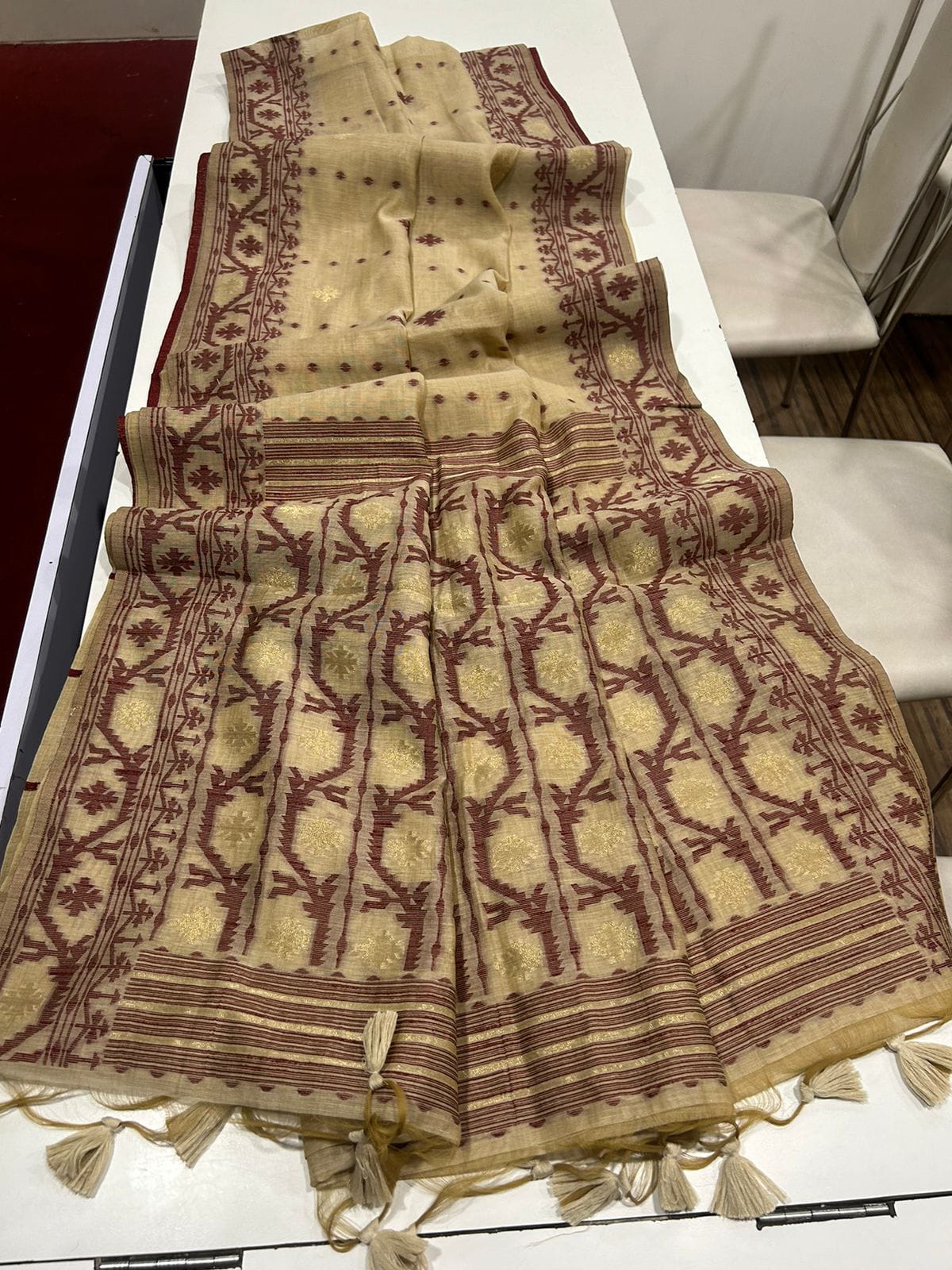 VAMIKA MUGA COTTON SAREE