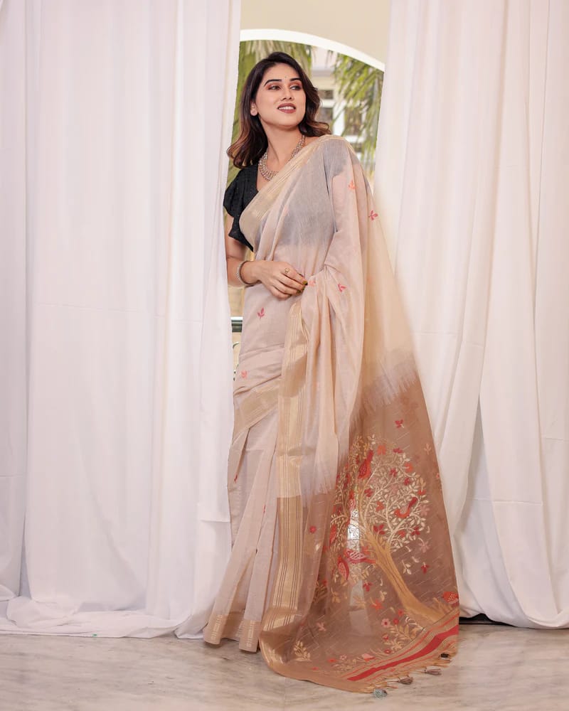 VAMIKA MUGA COTTON SAREE