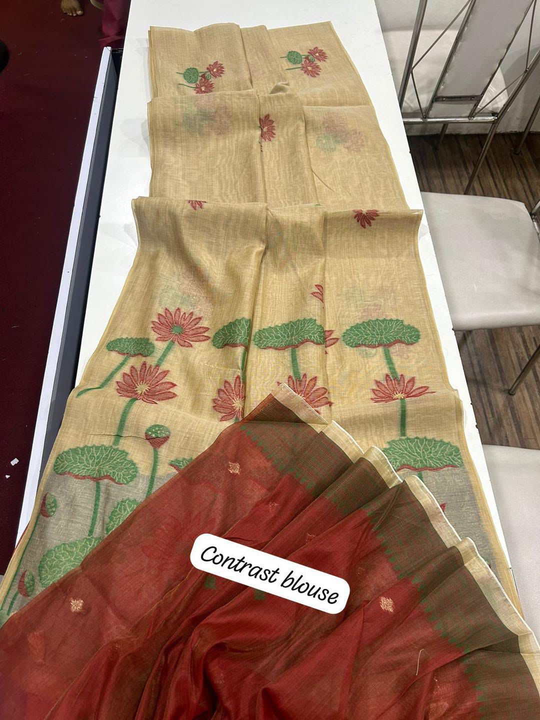 VAMIKA MUGA COTTON SAREE