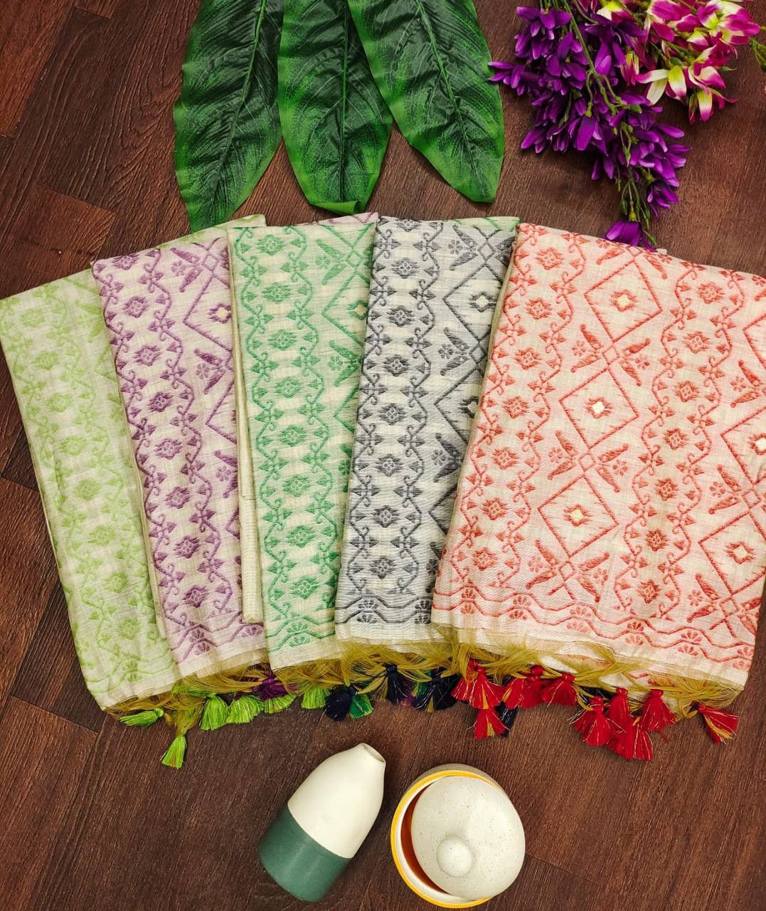 VAMIKA MUGA COTTON SAREE