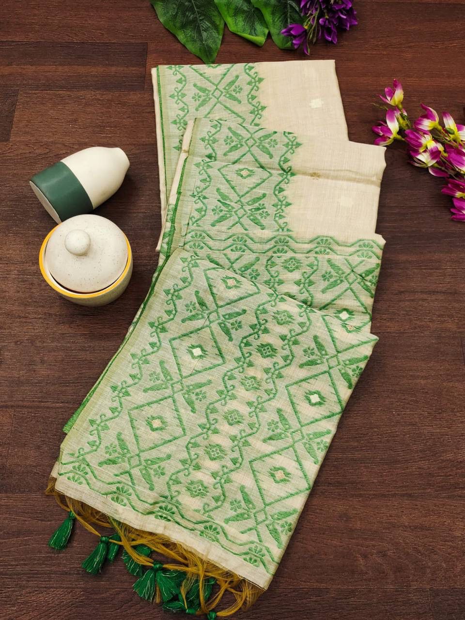 VAMIKA MUGA COTTON SAREE