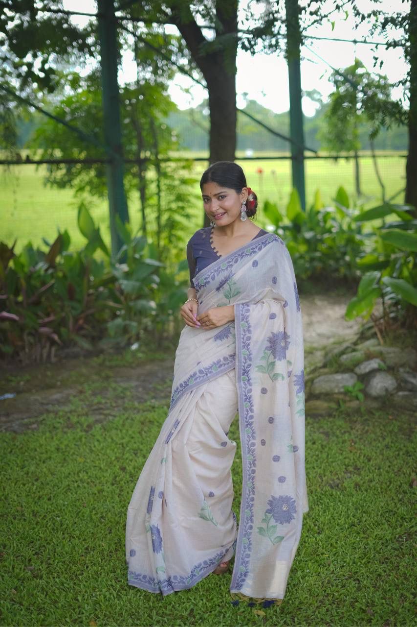 VAMIKA MUGA COTTON SAREE