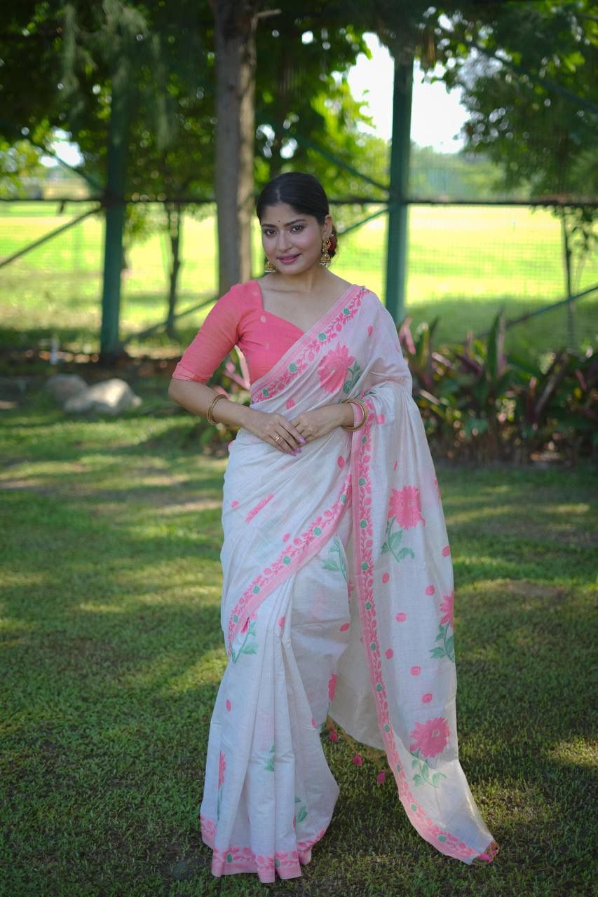 VAMIKA MUGA COTTON SAREE