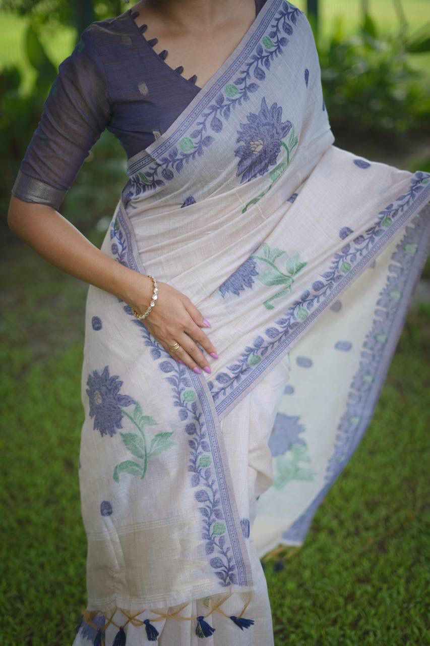VAMIKA MUGA COTTON SAREE