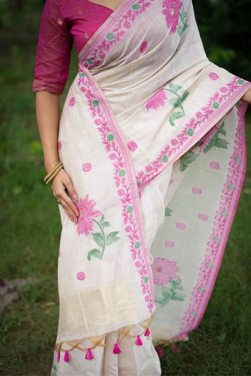 VAMIKA MUGA COTTON SAREE