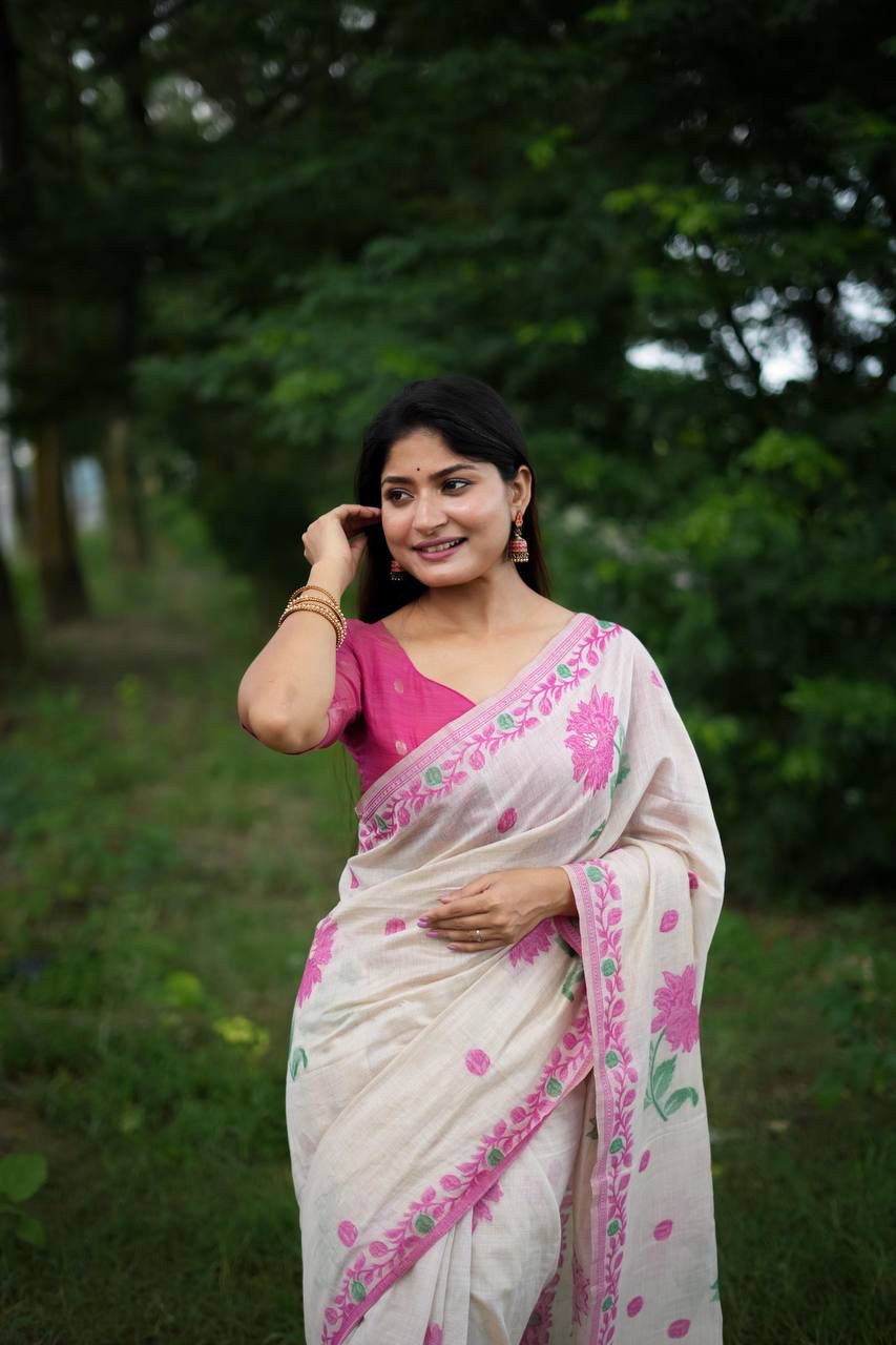 VAMIKA MUGA COTTON SAREE
