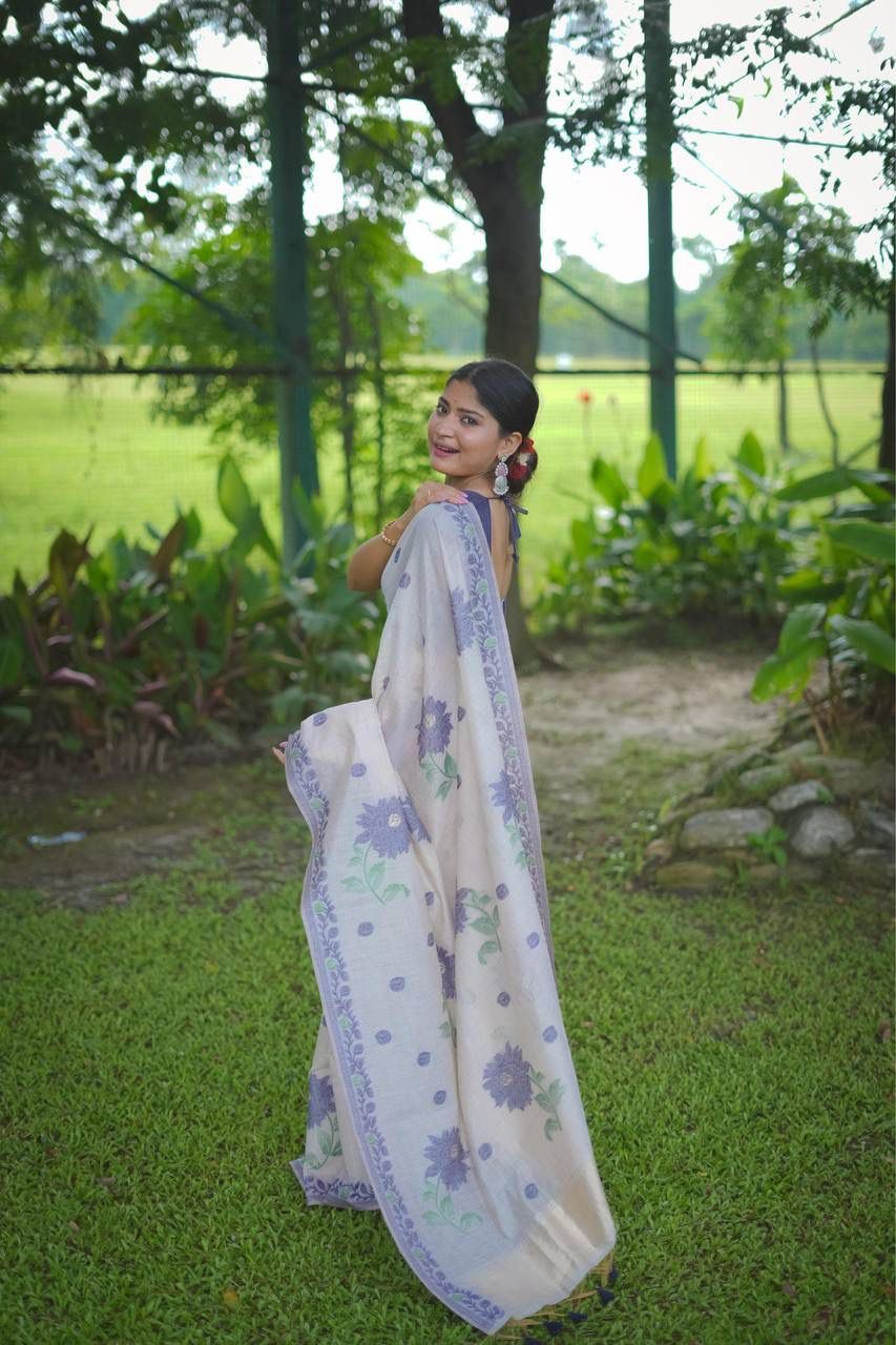 VAMIKA MUGA COTTON SAREE
