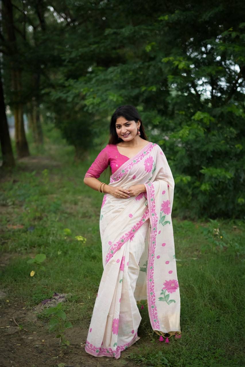 VAMIKA MUGA COTTON SAREE