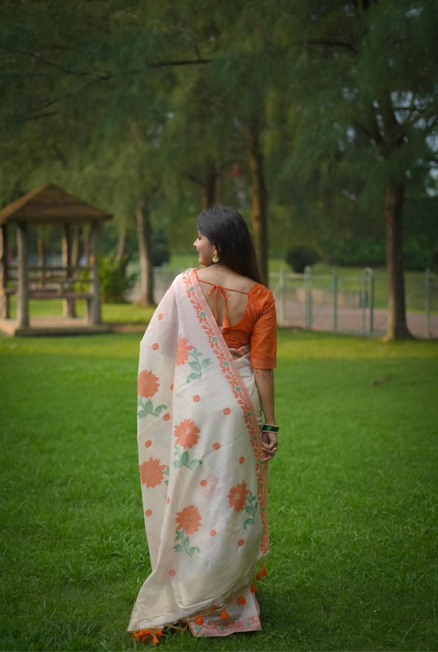 VAMIKA MUGA COTTON SAREE