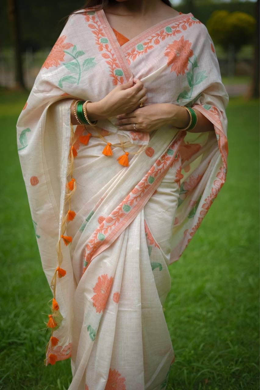 VAMIKA MUGA COTTON SAREE