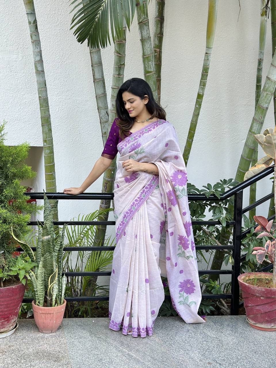 VAMIKA MUGA COTTON SAREE