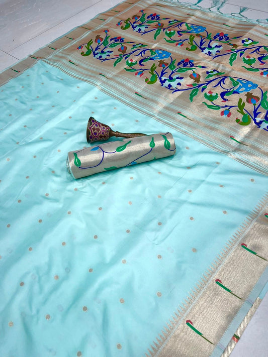 Tanisha Gold Zari Paithani