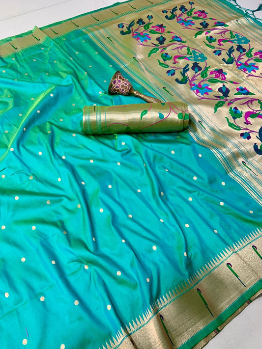 Tanisha Gold Zari Paithani