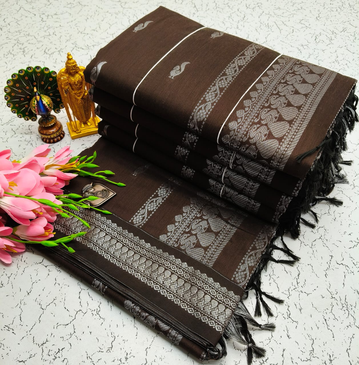 GADWAL COTTON SAREE 🦚