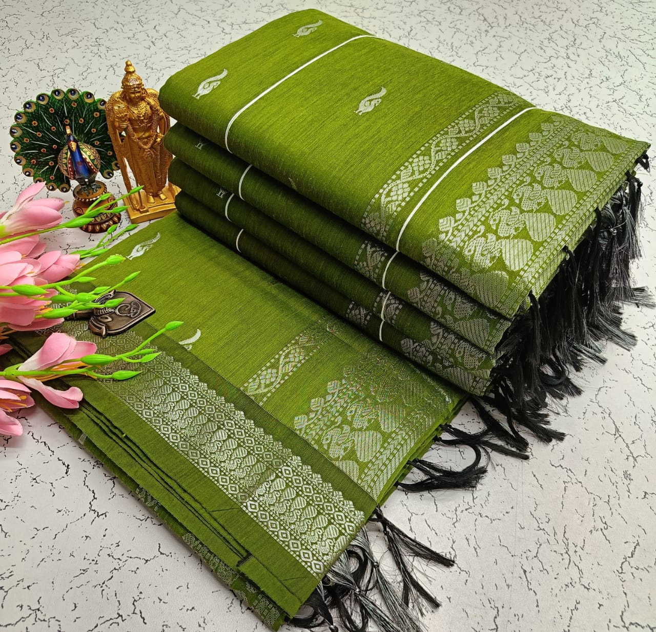 GADWAL COTTON SAREE 🦚