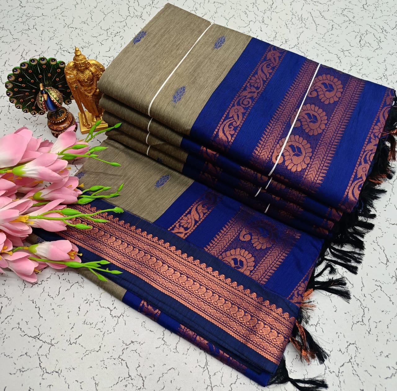 GADWAL COTTON SAREE 🦚