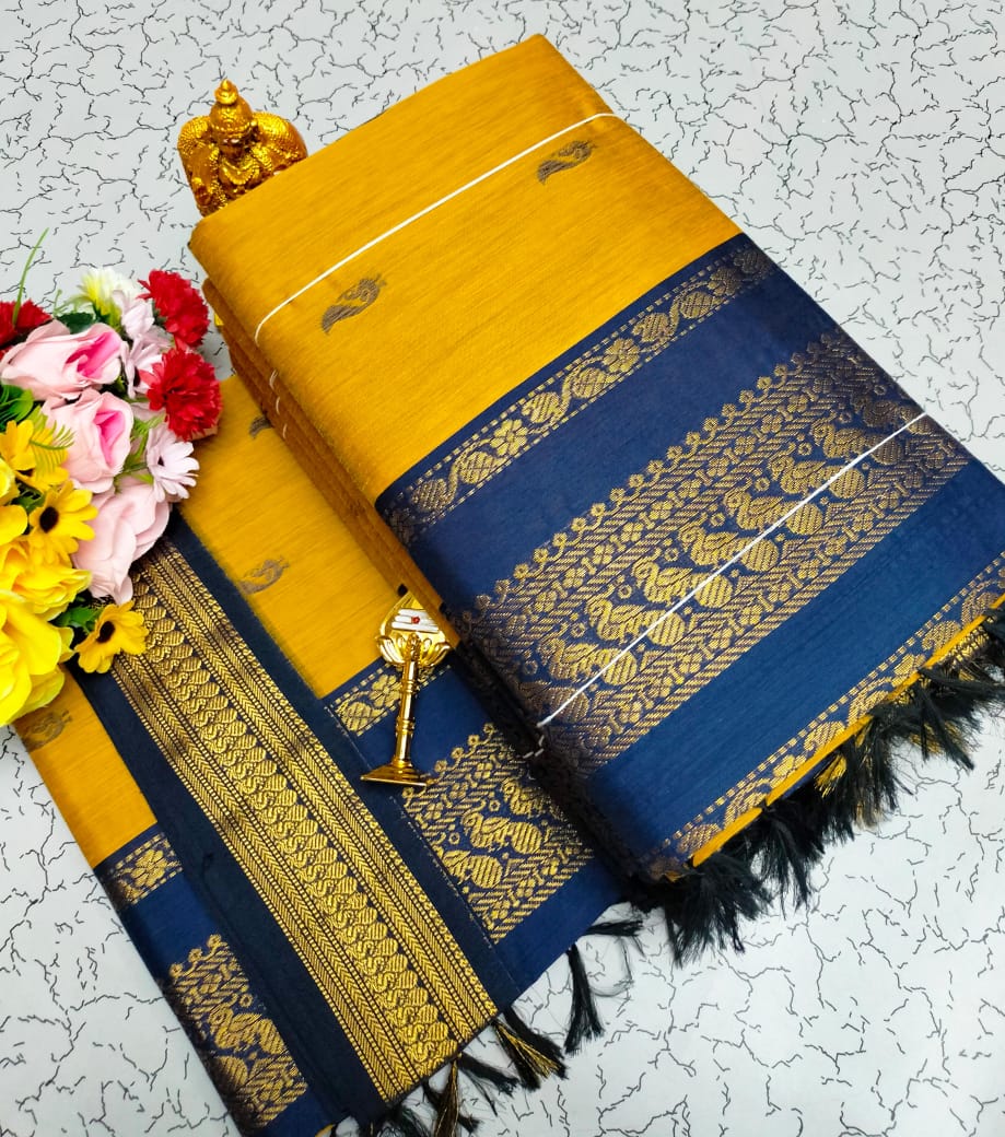GADWAL COTTON SAREE 🦚