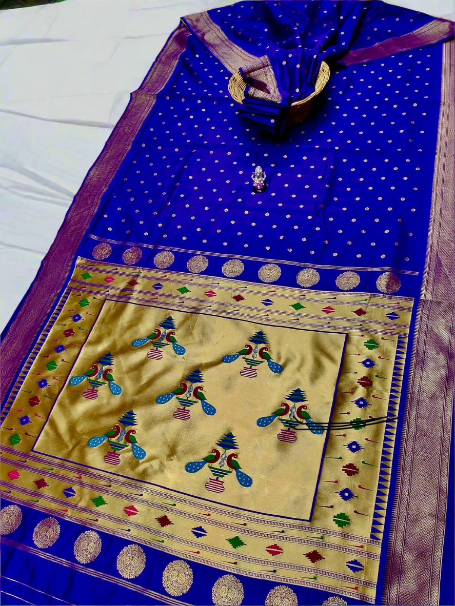 Traditional Yeola Pallu Aisha Paithani