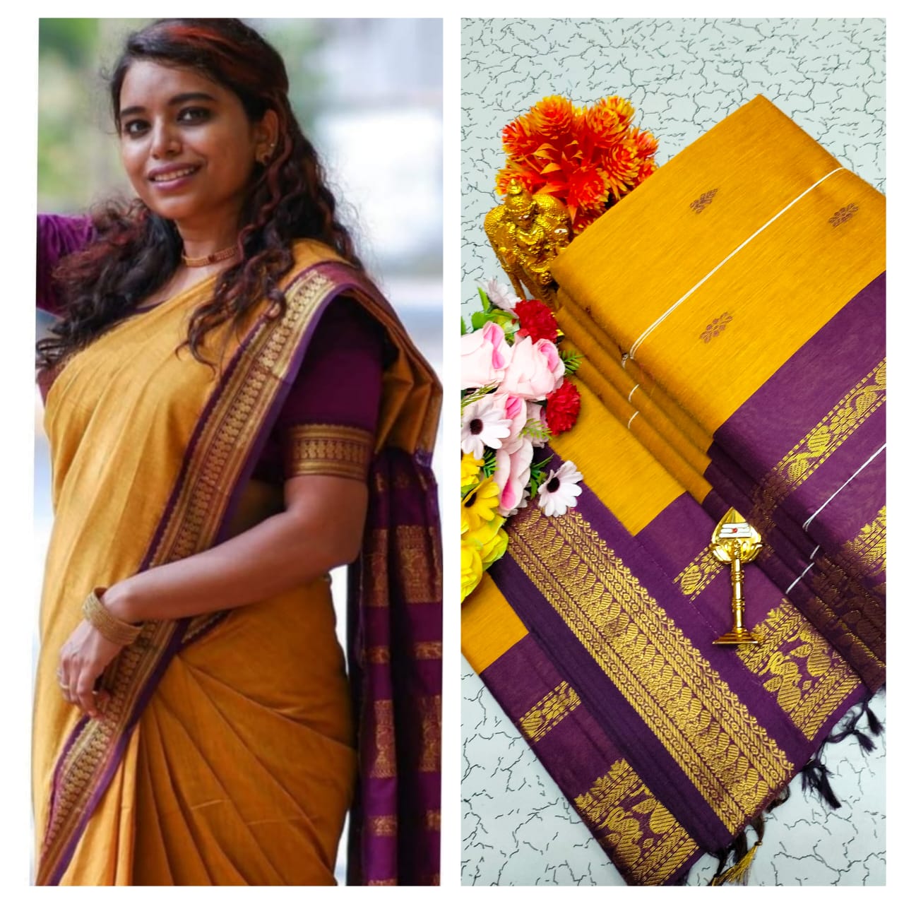 GADWAL COTTON SAREE 🦚
