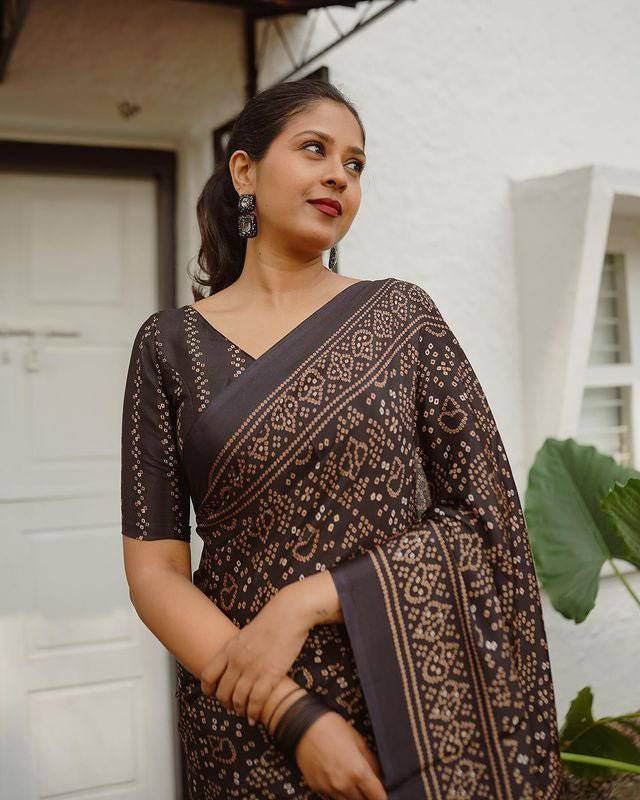 KASHVI PURE LINEN SAREE