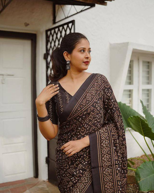KASHVI PURE LINEN SAREE