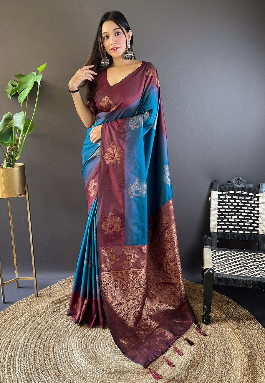 SAANJH SILK SAREE