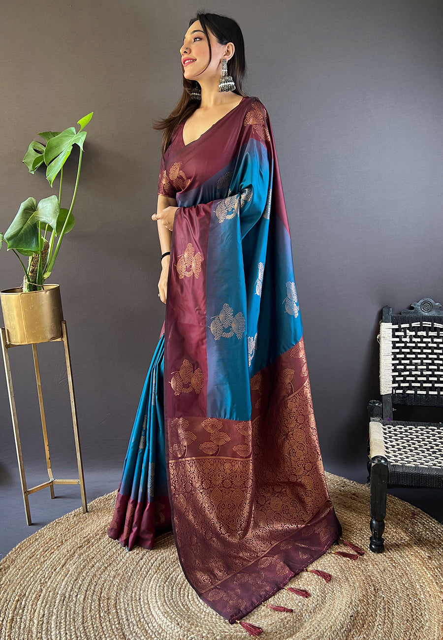 SAANJH SILK SAREE