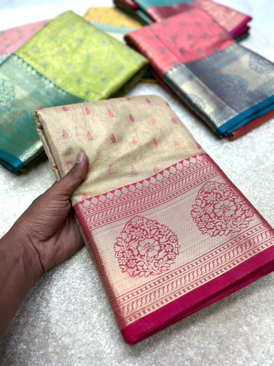 KASHVI ZARI TISSUE SAREE