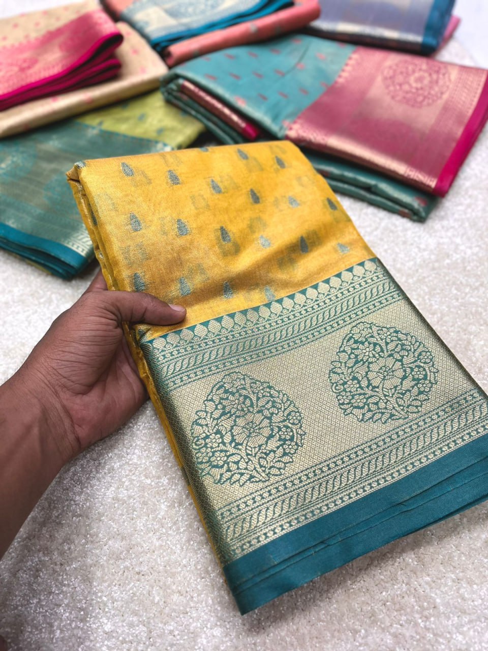 KASHVI ZARI TISSUE SAREE