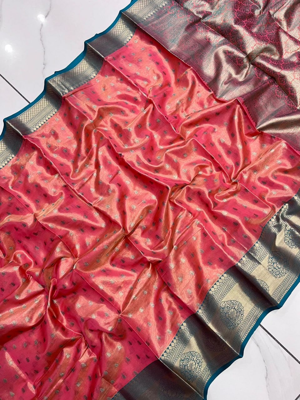 KASHVI ZARI TISSUE SAREE