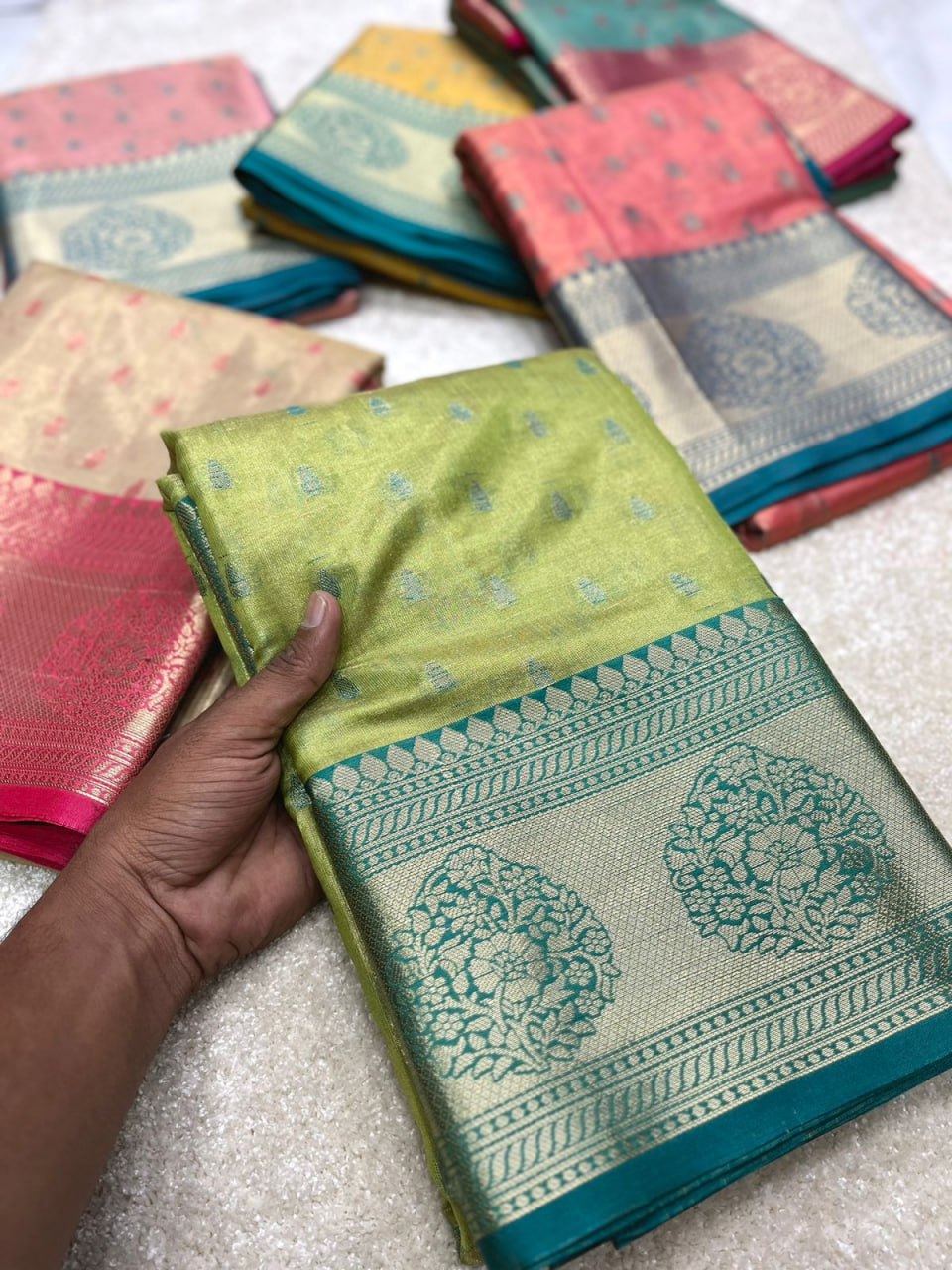 KASHVI ZARI TISSUE SAREE