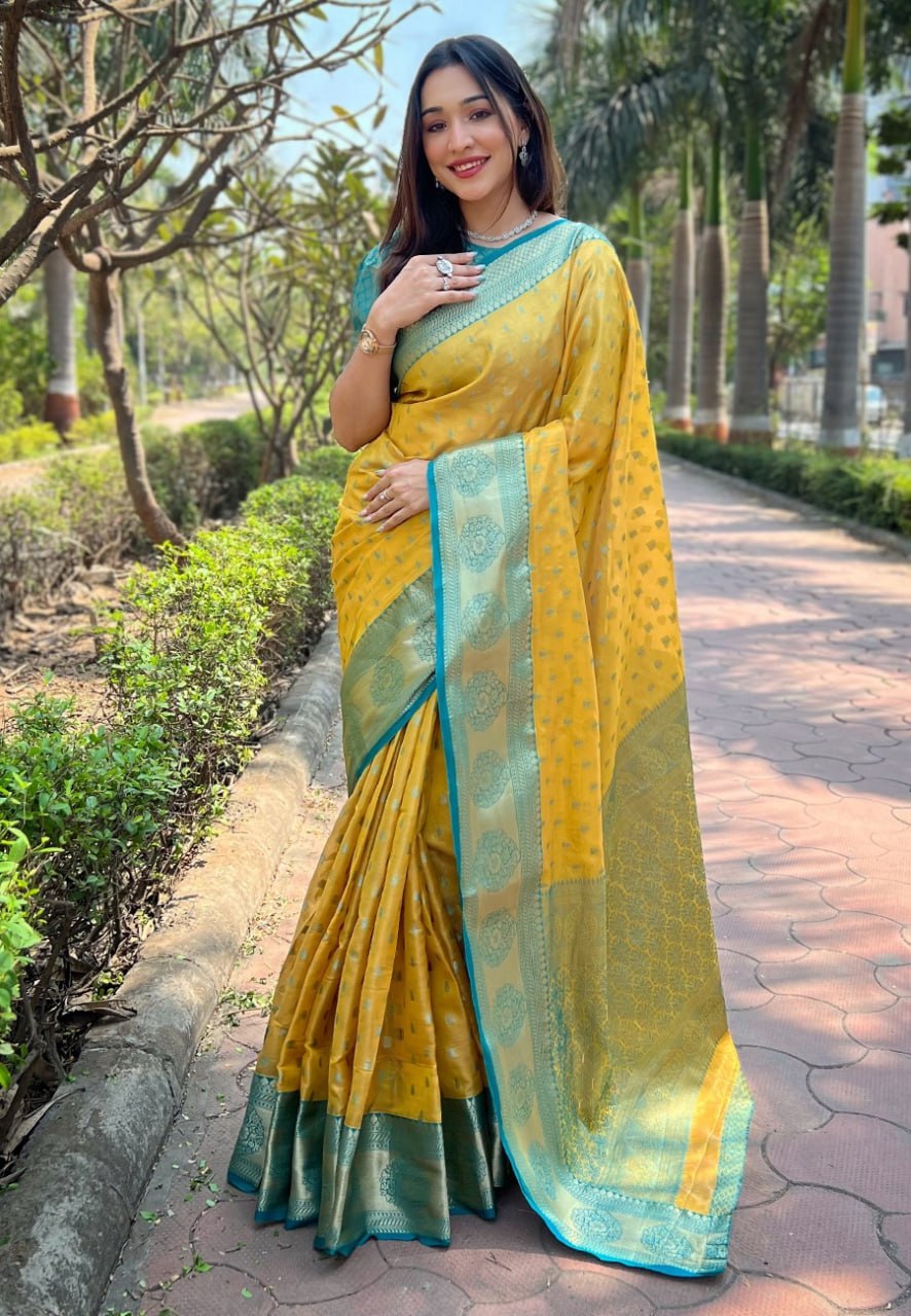 KASHVI ZARI TISSUE SAREE